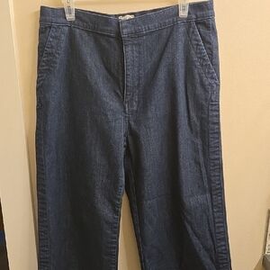 J. Crew Navy Wide Leg Jeans